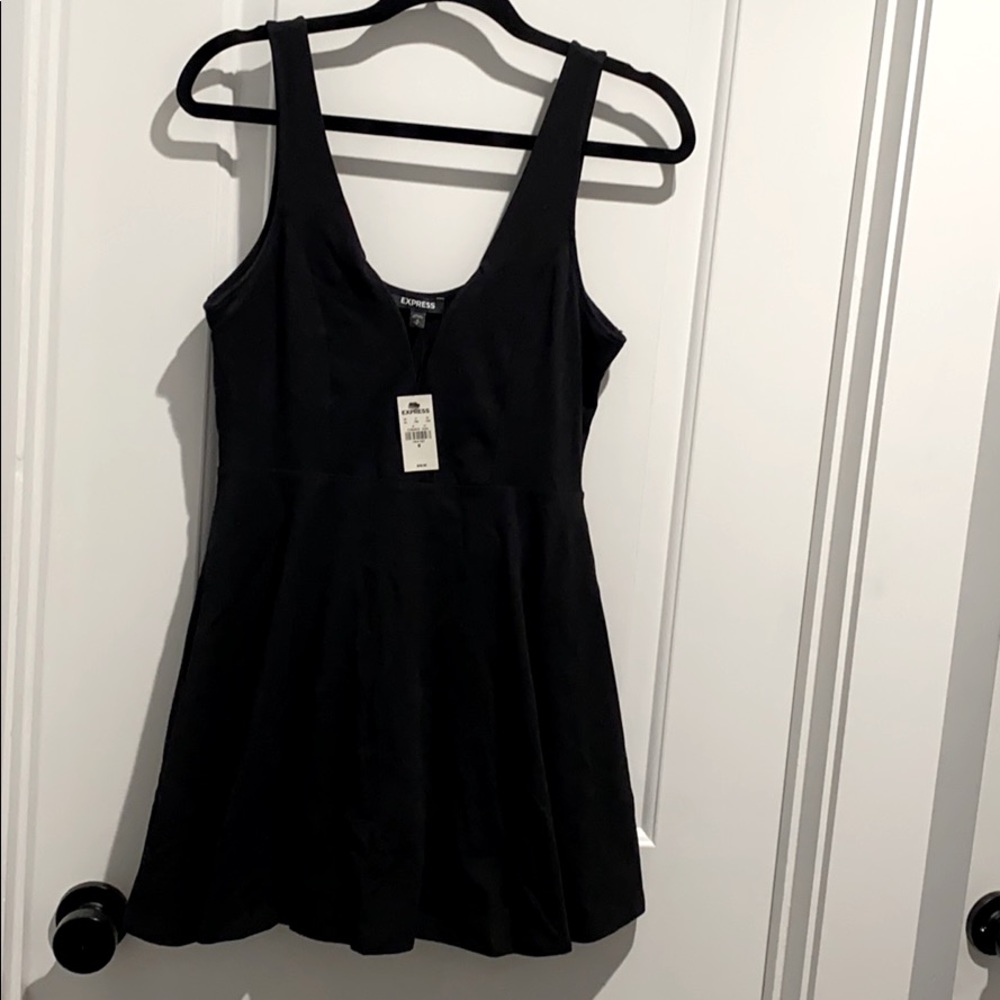 Black mini dress